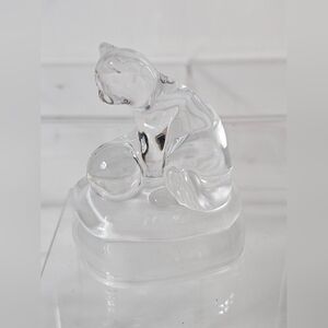 Avon Glass Cat Figurine